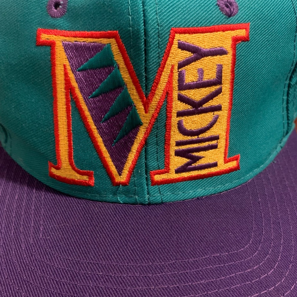 VTG Disney Mickey Mouse Big M Spellout Snapback - Picture 2 of 8